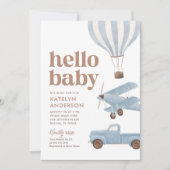 Baby shower voor reisvervoer kaart (Voorkant)