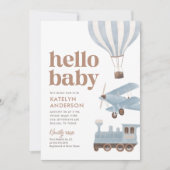 Baby shower voor reisvervoer kaart (Voorkant)