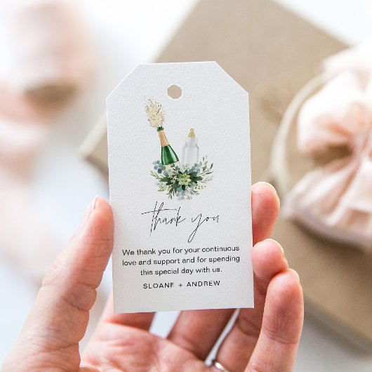 BABY SHOWER voor REMY Poppin-flessen Cadeaulabel