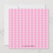 Baby shower voor roze bruine dot kaart (Achterkant)