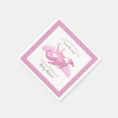 Baby shower voor roze whisky dragon servet (Hoek)