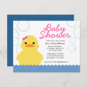 baby shower voor rubberducky kaart (Voorkant / Achterkant)