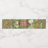 Baby shower voor rustieke safari's waterfles etiket (Enkel label)