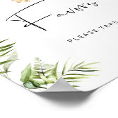 Baby shower voor Safari-dieren Poster (Hoek)