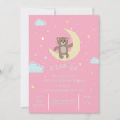 baby shower voor schattig beer kaart (Voorkant)