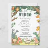 baby shower voor Schattigee bosdieren Kaart (Voorkant)