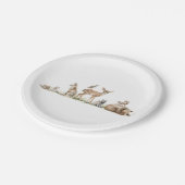 Baby shower voor Schattigee bosdieren Papieren Bordje (Gekanteld)