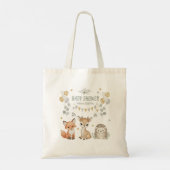 Baby shower voor Schattigee bosdieren | Vos, herte Tote Bag (Achterkant)