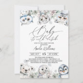 Baby shower voor Schattigee pooldieren Kaart (Voorkant)