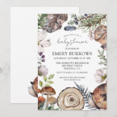 Baby shower voor Schattigee rustieke bosdieren Kaart (Voorkant / Achterkant)