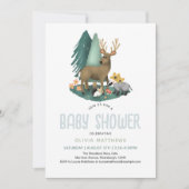 Baby shower voor Schattigee rustieke bosdieren Kaart (Voorkant)