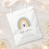 BABY SHOWER VOOR SNELLE ZWARE BLAUW HART-RAINBOW BEDANKZAKJE (Geknipt)