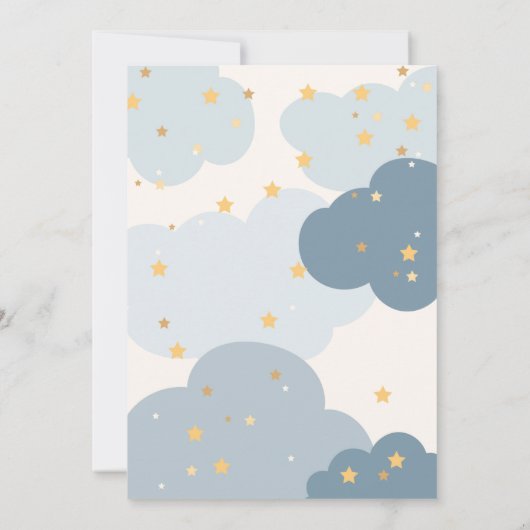 Baby shower voor speciale levering van winkel kaart (Achterkant)