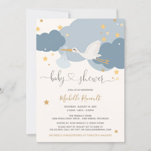 Baby shower voor speciale levering van winkel kaart