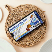 Baby shower voor sportkaartenbonnen kaart