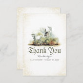 Baby shower voor sprookje bedankkaart (Voorkant / Achterkant)