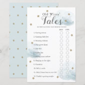 Baby shower voor stralen en wolken (Voorkant / Achterkant)