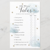 Baby shower voor stralen en wolken (Voorkant)