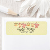 Baby shower voor suiker en specerijen — Retouradre Etiket (Insitu)