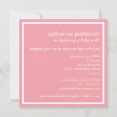 Baby shower voor suikerindustrie en specerijen kaart (Achterkant)