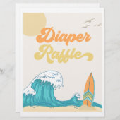 Baby shower voor Surf met luierspoeling | |Surf (Voorkant / Achterkant)