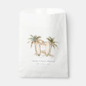 Baby shower voor Surven aan de kust Bedankzakje (Voorkant)