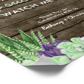 Baby shower voor tafelgebarentaal Rustige successe Poster (Hoek)