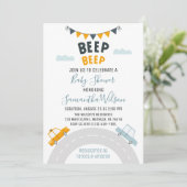 Baby shower voor transportbanden kaart (Staand voorkant)