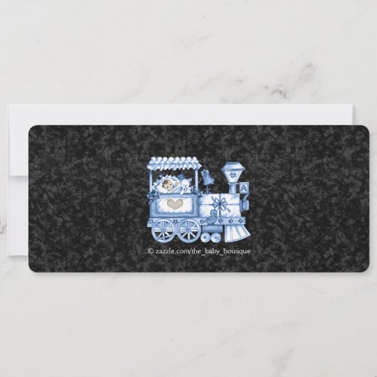  Baby shower voor treinkaartjes Kaart (Achterkant)