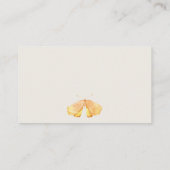 Baby shower voor tuinfauna Butterfly Display Showe Informatiekaartje (Achterkant)
