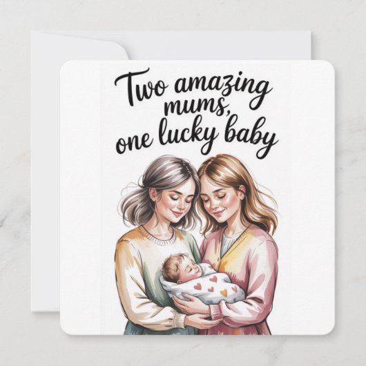 Baby shower voor twee moeders. (Voorkant)