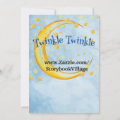 Baby shower voor tweelingjongens, platte Kaart (Achterkant)