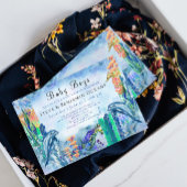 Baby shower voor Twin Boys OceanSea Animals Kaart