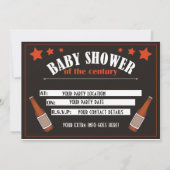 baby shower voor Uitnodiging voor mannen (Achterkant)