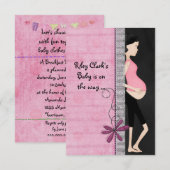 Baby shower voor verwachtingsmoeder kaart (Voorkant / Achterkant)