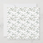 Baby shower voor vogels en bergen kaart (Achterkant)