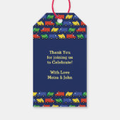 Baby shower voor vrachtwagens cadeaulabel (Achterkant)