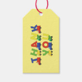 Baby shower voor vrachtwagens cadeaulabel (Voorkant)