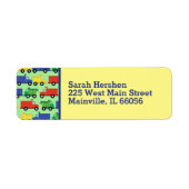 Baby shower voor vrachtwagens etiket (Voorkant)