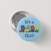 Baby shower voor vrachtwagens ronde button 3,2 cm (Voorkant /achterkant)