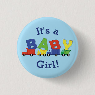 Baby shower voor vrachtwagens ronde button 3,2 cm