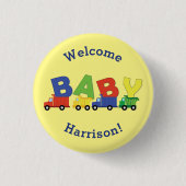 Baby shower voor vrachtwagens ronde button 3,2 cm (Voorkant)