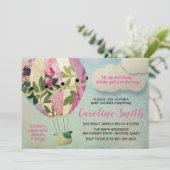 Baby shower voor warmluchtballon kaart (Staand voorkant)