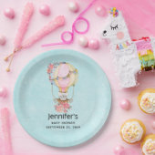 Baby shower voor Waterverf van luchtballon voor lu Papieren Bordje (Feest)