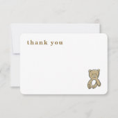 Baby shower voor weergave van pasgeboren illustrat bedankkaart (Voorkant)