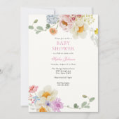  Baby shower voor wilde bloemen Kaart (Voorkant)