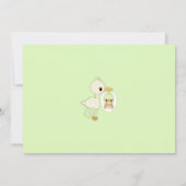 Baby shower voor winkelbestelling Groen 3B Kaart (Achterkant)