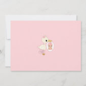 Baby shower voor winkelbestelling — uitnodiging GI (Achterkant)