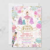 Baby shower voor winterkerstwintersopflakken kaart (Voorkant)