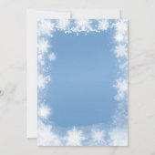 Baby shower voor witte en blauwe kerst Uitnodigen7 Kaart (Achterkant)